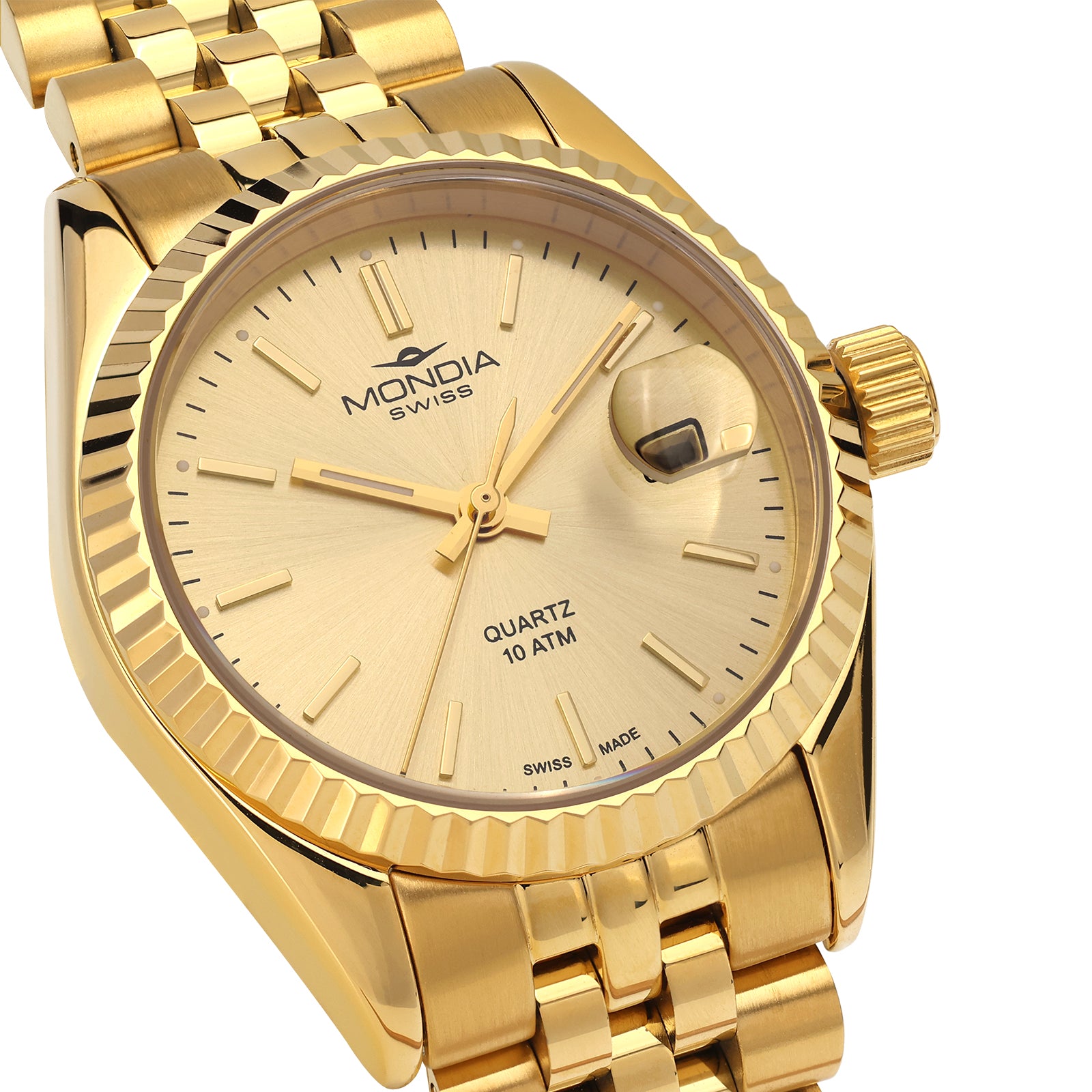 ICON LADY knurled gold